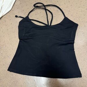 new without tags TANKAIR black spilt halter